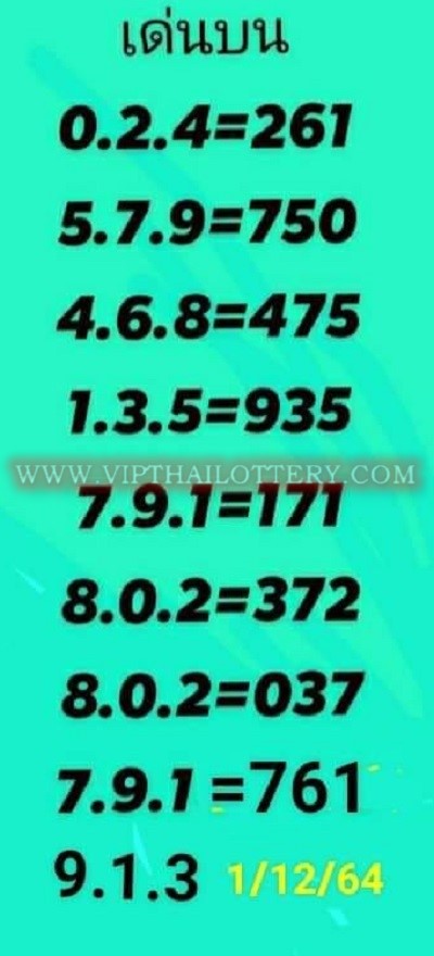 Thai Lotto 1st Paper 3up Vip tips 1st December 2021 -2
