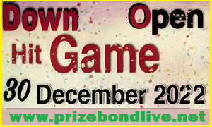 Thailand Lottery Down Hit Full Game Update 30 December 2022
