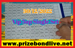 Thailand Lottery Vip 3up Single Set Game 30-12-2022