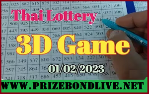 Thai Lottery Single Game 3D Tips Chart Route 01-02-2023