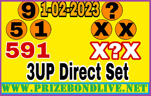 Thailand Lotto 3up Master Touch Sure Set Game Update 1st February 2023