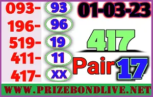 Thai Lottery 3up Total Formula Game Ohio Full Pass 01-03-2023