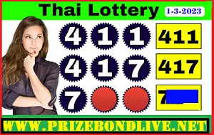 Thai Lottery Sure Digit Pair Win Tip 3up Number 01-03-2023