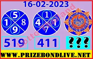 Thailand Lottery Single Pair Tips Down Touch 16th February 2566