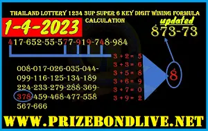 Thai Lottery 123 3up super 6 key digit winning formula calculation 01-4-2023