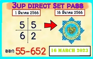 Thai Lottery 2D Down Set 100% Sure Total Non Miss 16th March 2023