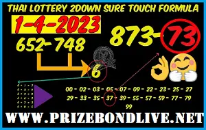 Thai Lottery 2Down Sure Touch Open Formula Update 01 April 2023
