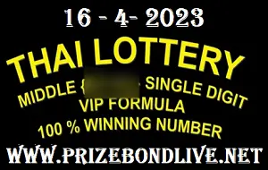 Thai Lottery Middle Single Digit Vip Formula 100% Winning Number 16 April 2023