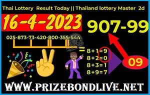 Thai Lottery Result Today Master Touch 2D Open Formula 16.4.2023