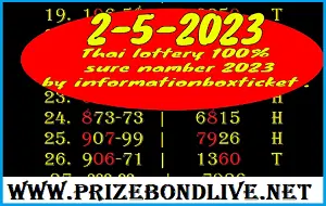 Thailand Lottery 100% Sure Number Cut Formula 02-05-2023