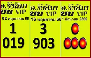 GLO Thai Lottery 2Down Sure Touch Formula 01/06/2566