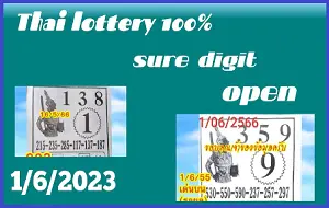 Thai Lottery Direct Winning 3UP Number Vip Tricks 01 June 2023