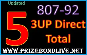 Thailand Lottery 3up Direct Total Game New Formula 16th May 2023