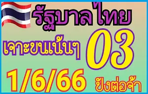 Thailand Lottery 3up Vip Premium Final Tips 1st June 2566