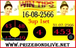 Thailand Lottery 1 Set Total 100% Sure Winner Tips 16-08-2566
