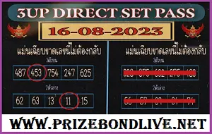 Thailand lottery direct vip numbers set pass Total 16-08-2023