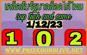 Thai Lottery Full and Final Touch Game Series 1st December 2566