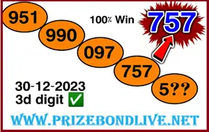 3D Thai Lotto Vip Digit 100 Sure Number 30th December 2023