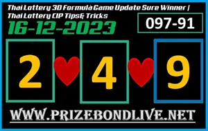 Thai Lottery 3D Formulà Game Update Sure Winner 16-12-2023